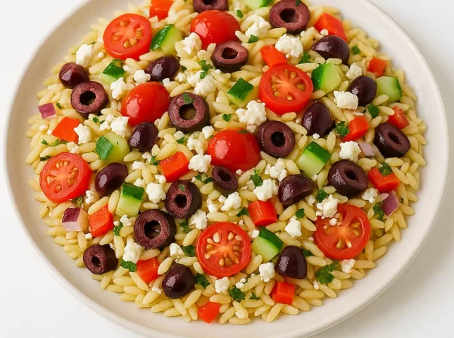 Herb Olive Italian Orzo Salad