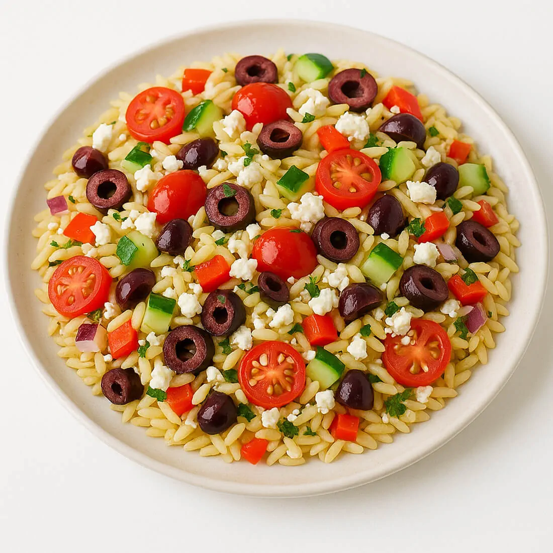 Herb Olive Italian Orzo Salad