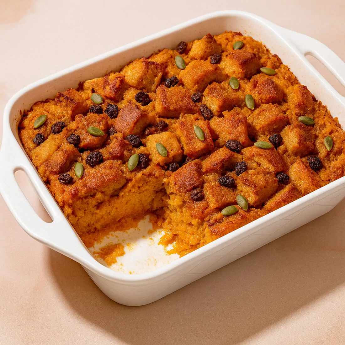 Pumpkin Spice Bread Pudding